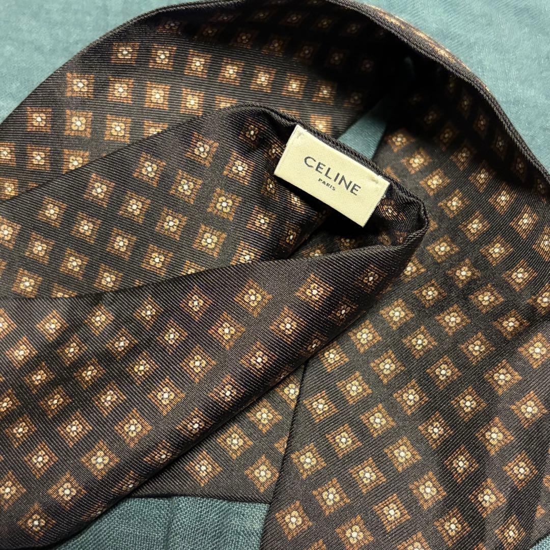 23AW CELINE ラヴァリエ クラヴァット ブラウン