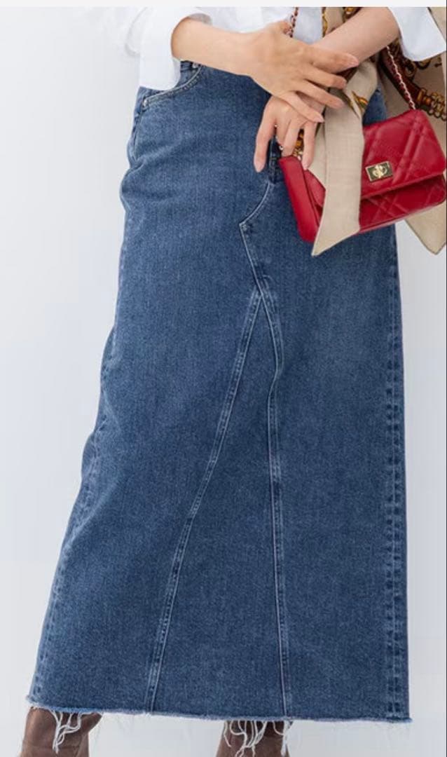 チャチャ☻ RED CARD TOKYOx23区デニム Iラインスカート