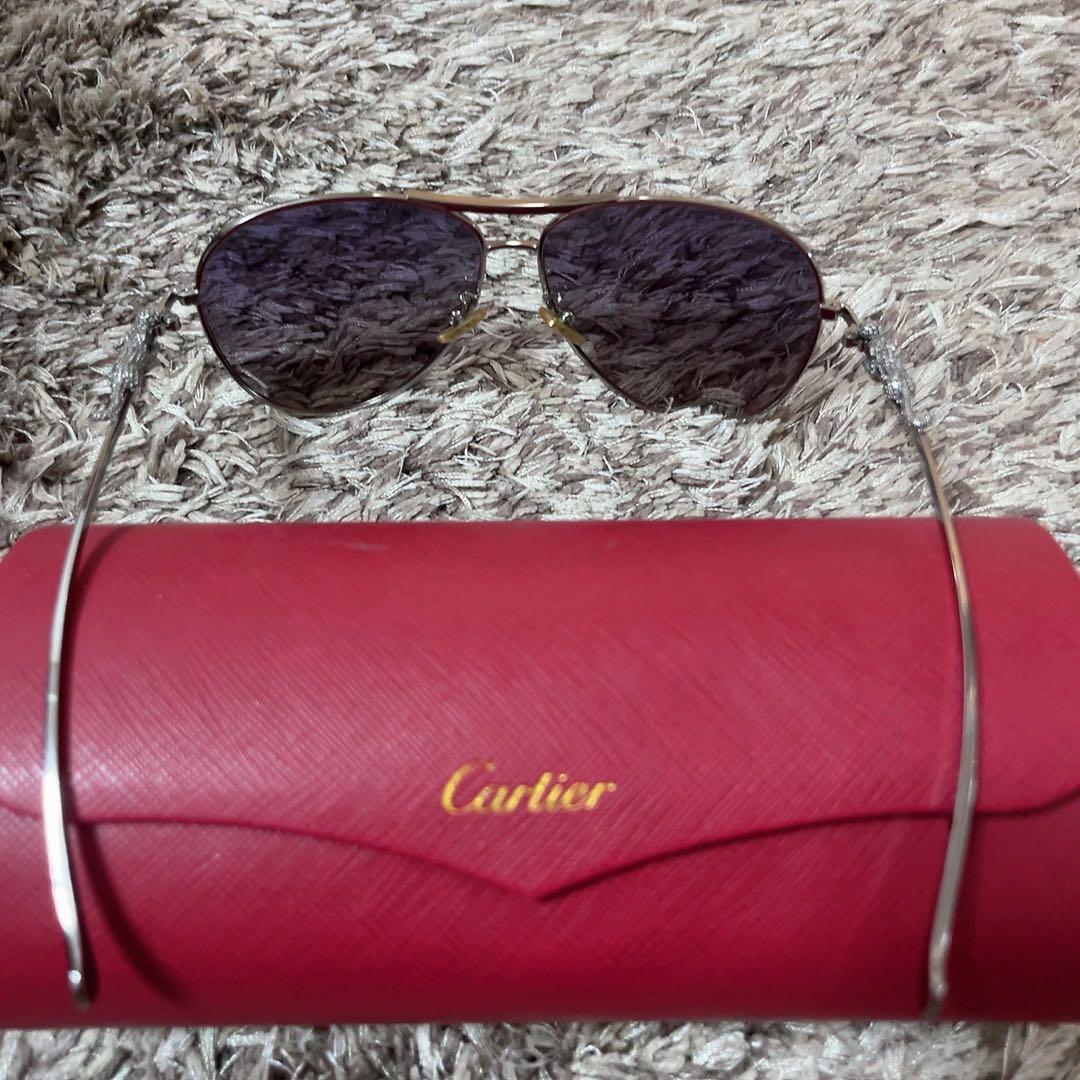 【美品 レア】Cartier カルティエ パルテールアビエーターサングラス