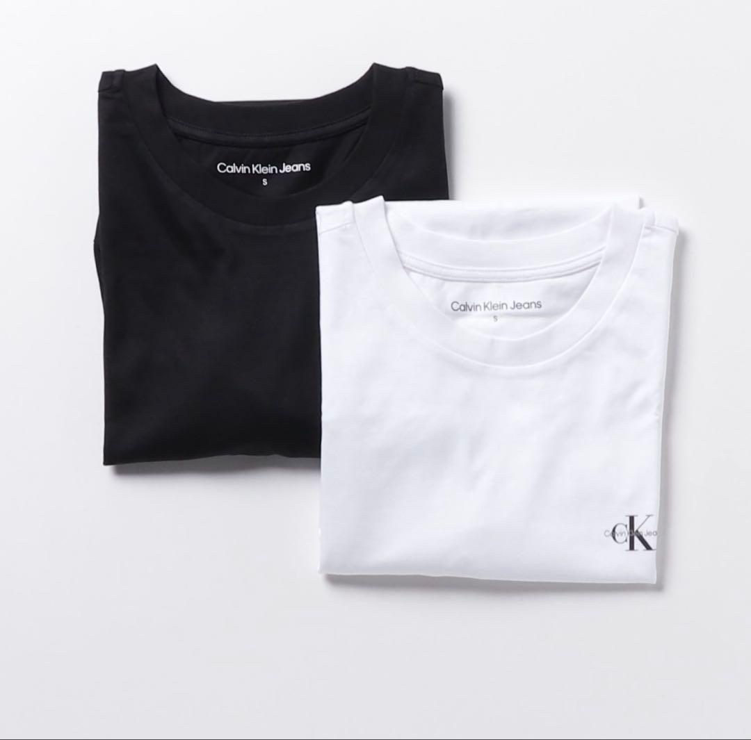 ユニセックス カルバンクライン 半袖Tシャツ 2枚セット