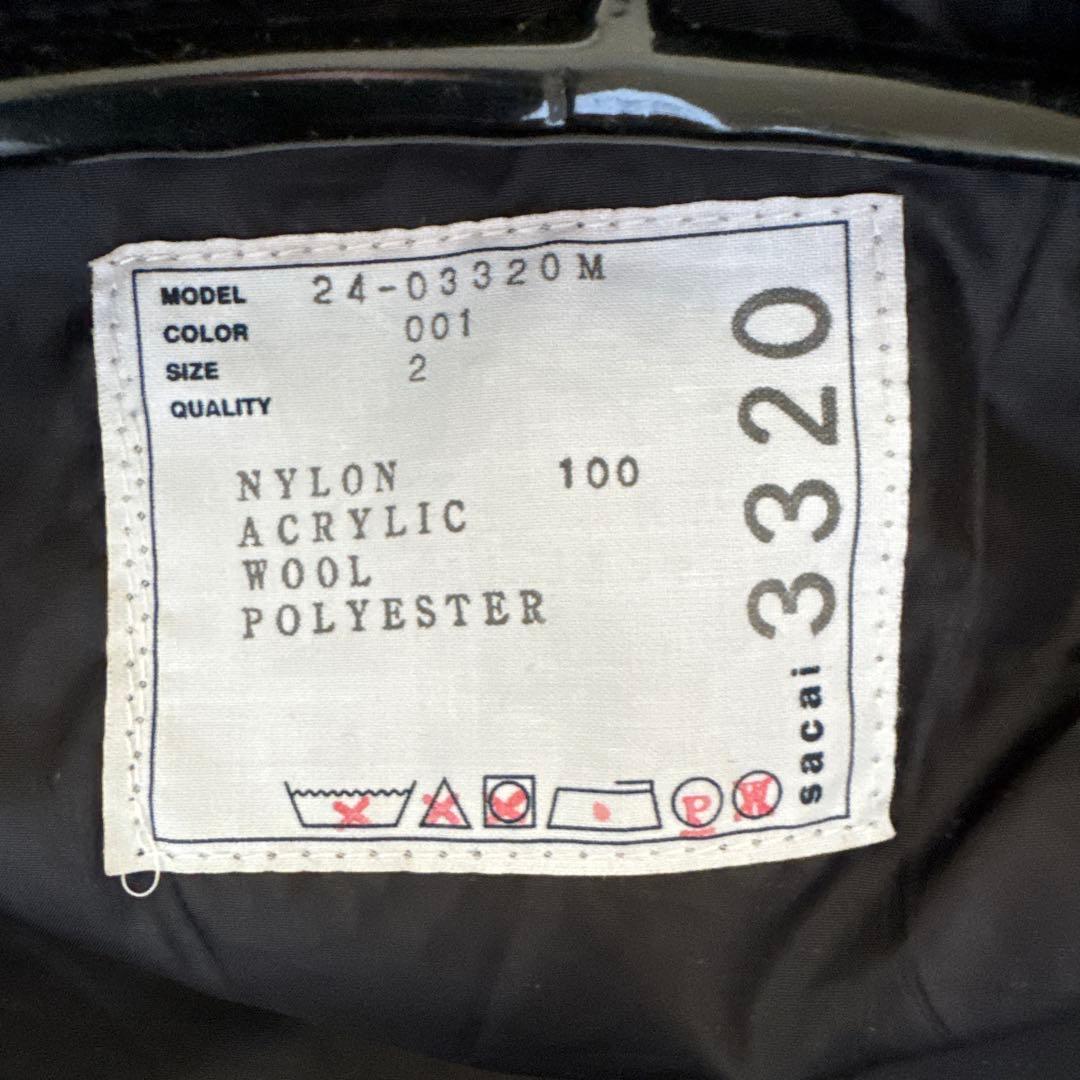 SACAI ブルゾン　24ss 24-03320m 限界値下げ致します。
