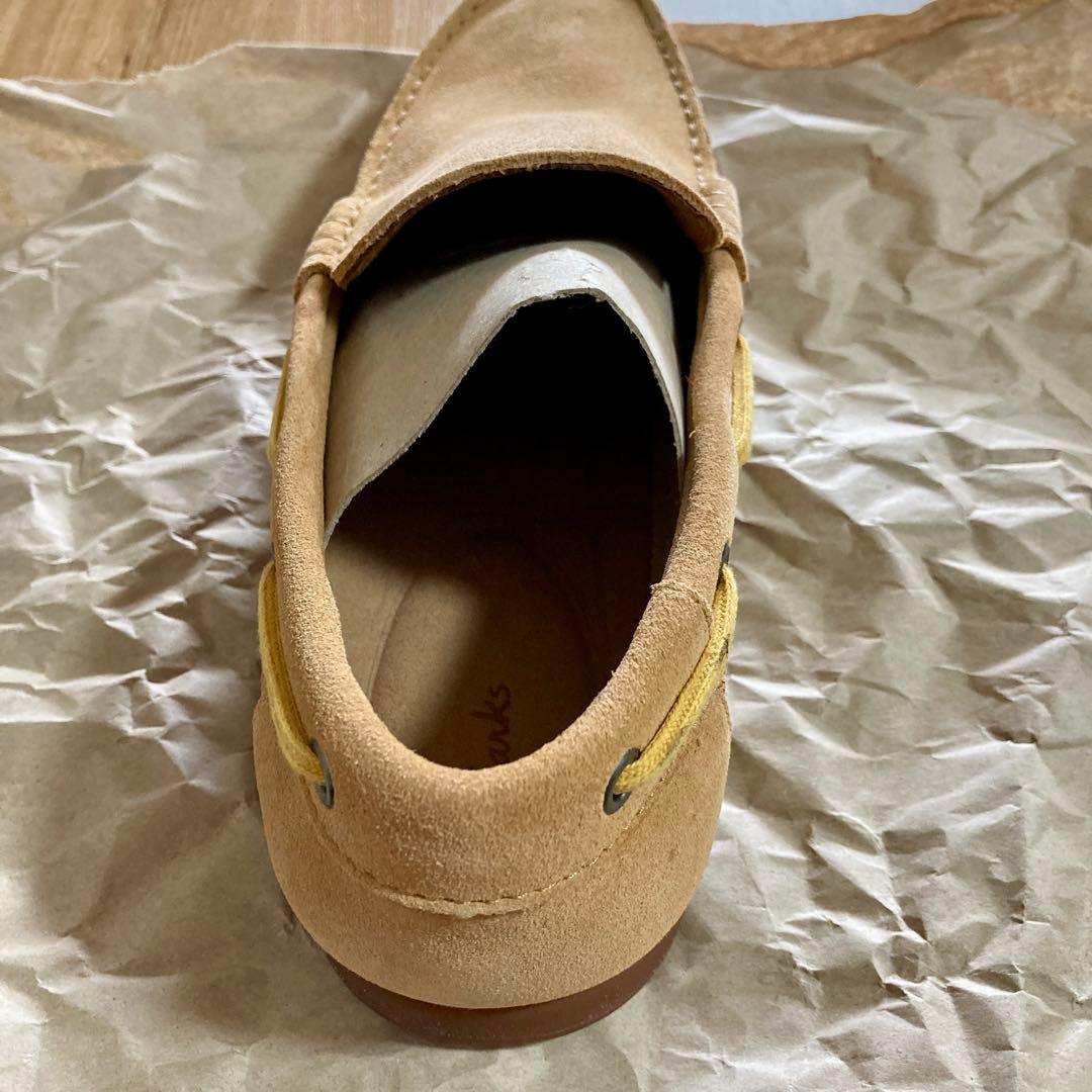 Clarks morven sun スエード モカシンデッキシューズ　ライトタン