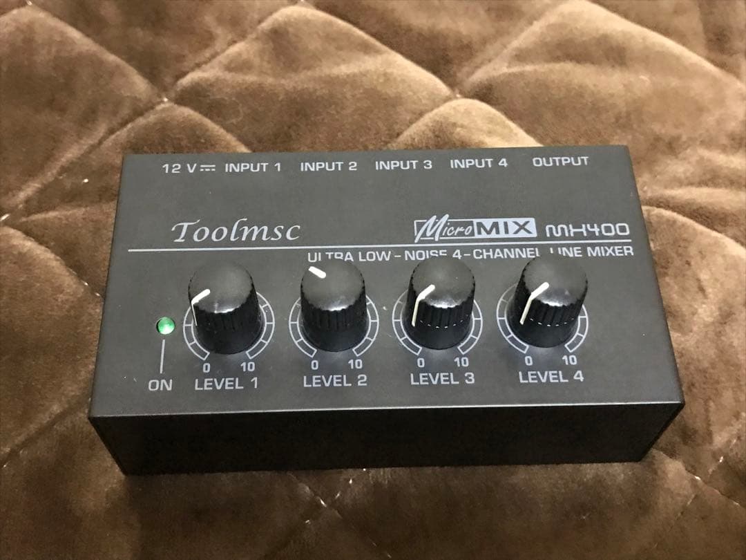 オーディオミキサー 4ch 小型 軽量 MicroMIX MH-400！送料無料