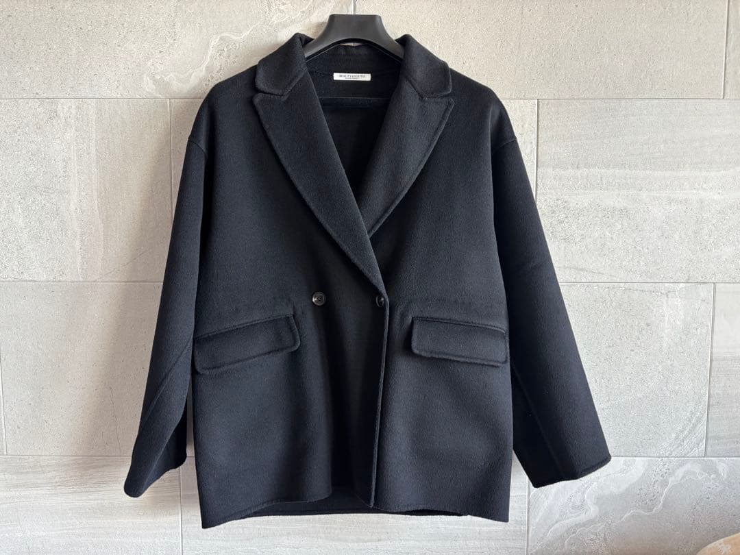 【美品】BEAUTY&YOUTH リバー テーラード ミドルコート 黒 S
