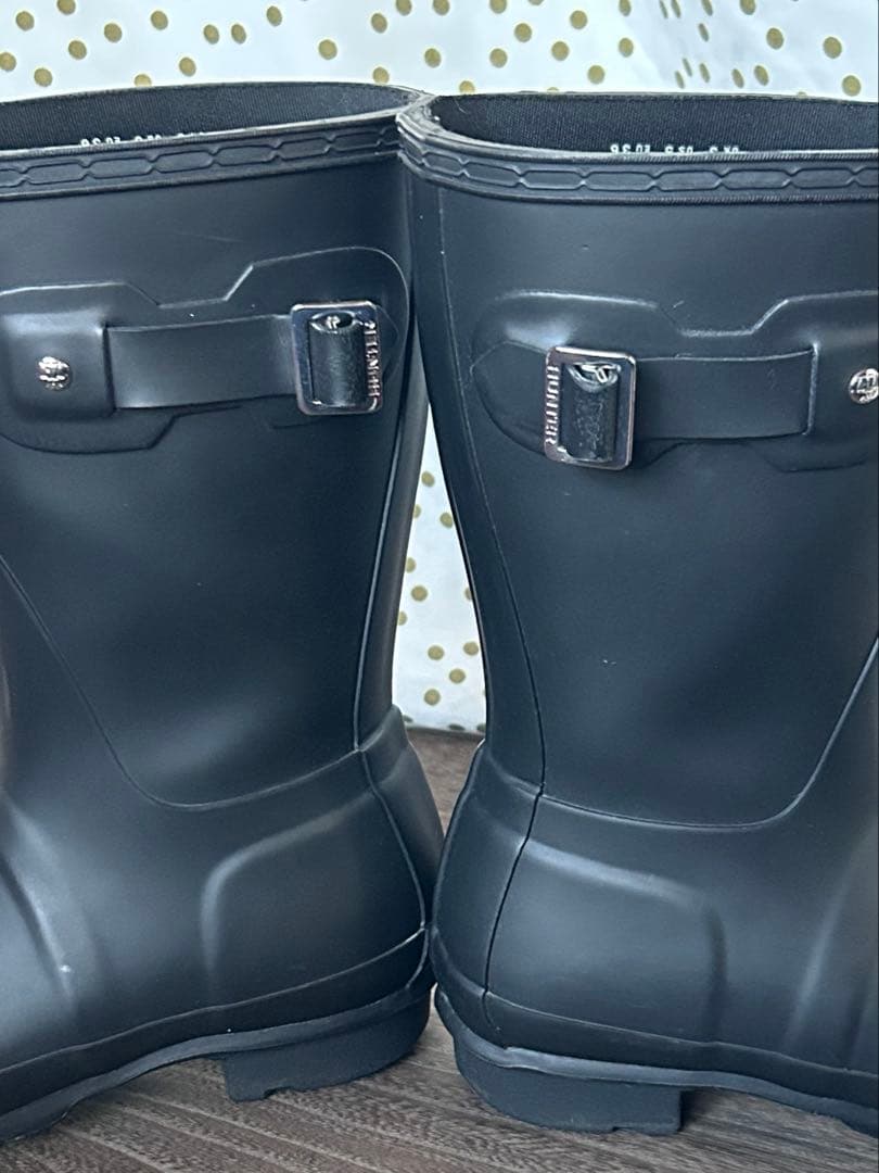 HUNTER レインブーツ バックル付き　UK3