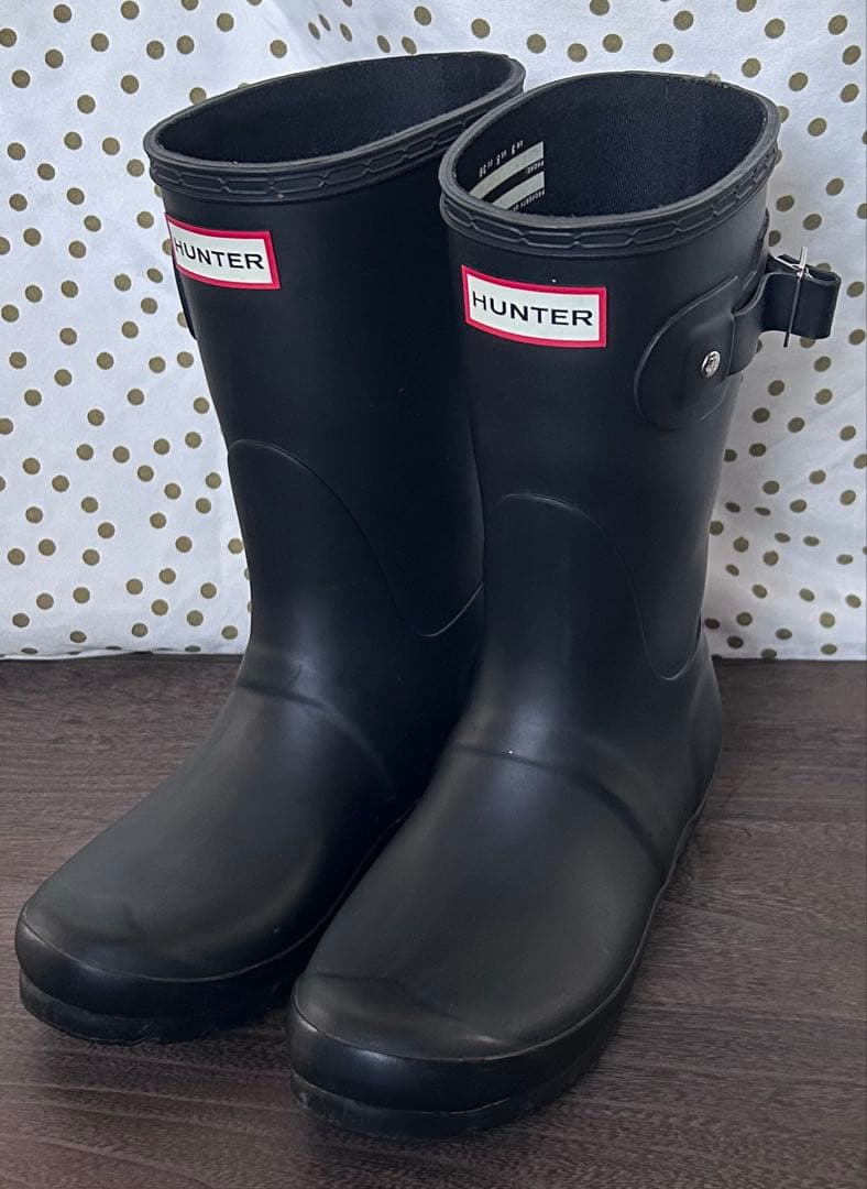 HUNTER レインブーツ バックル付き　UK3