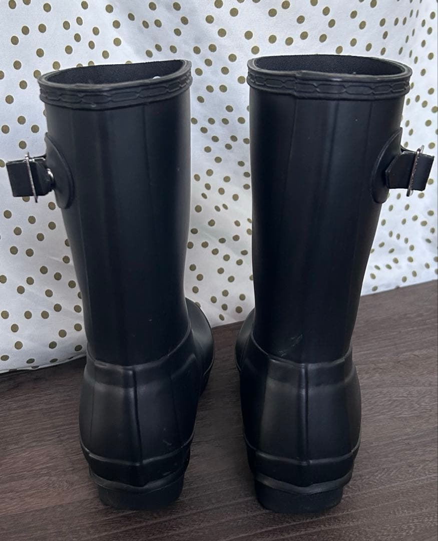 HUNTER レインブーツ バックル付き　UK3