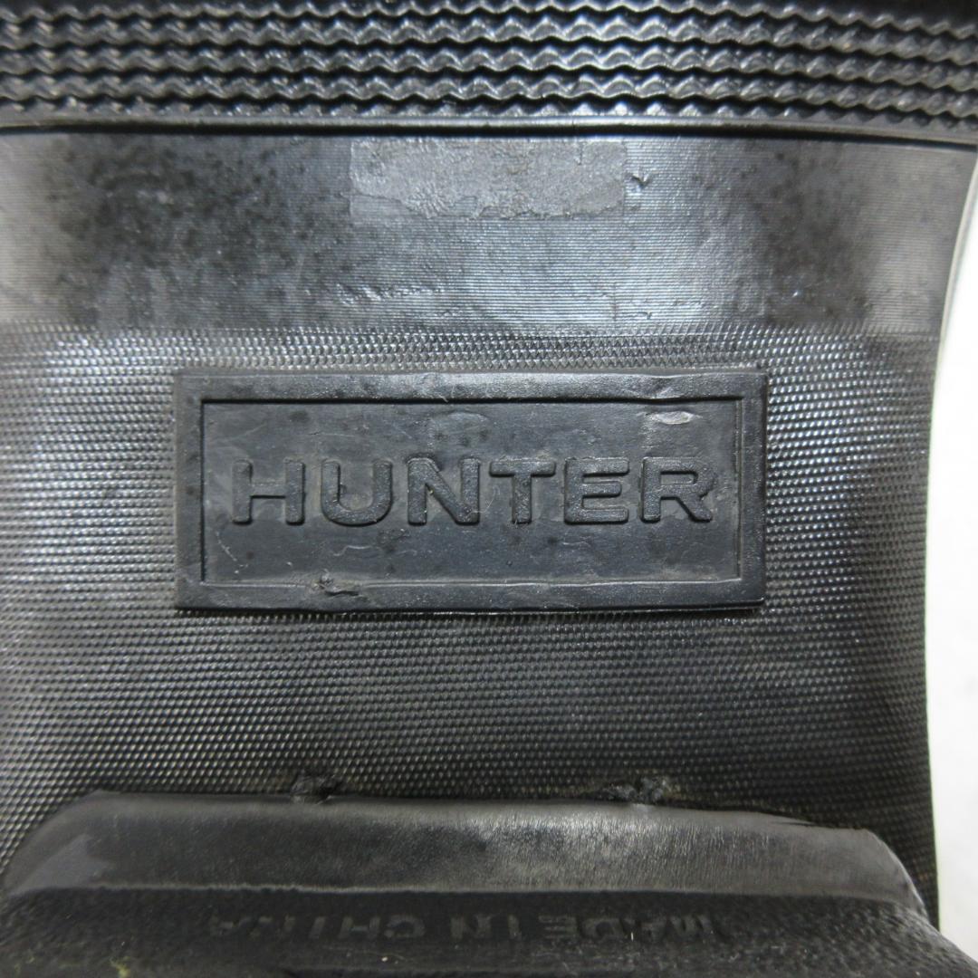 ✨ サイドゴア✨HUNTER ハンター レインハーフブーツ 黒 UK6