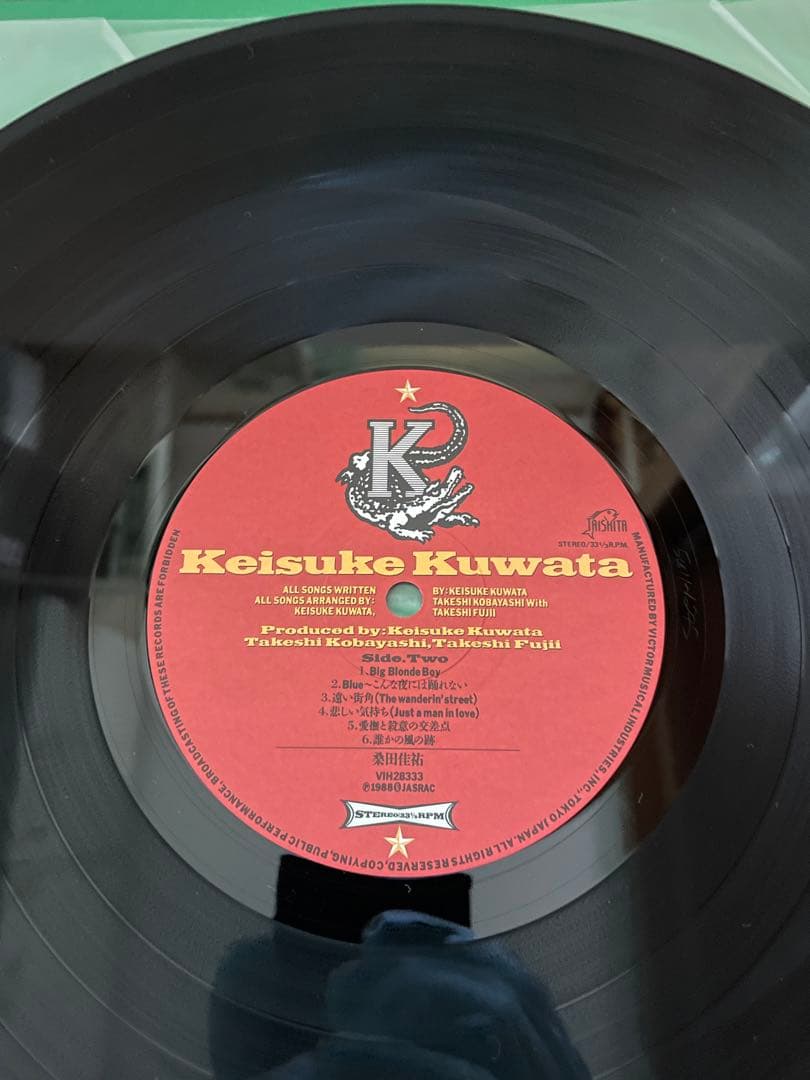 桑田佳祐 Keisuke Kuwata LP盤 アナログ盤 ステッカー付き