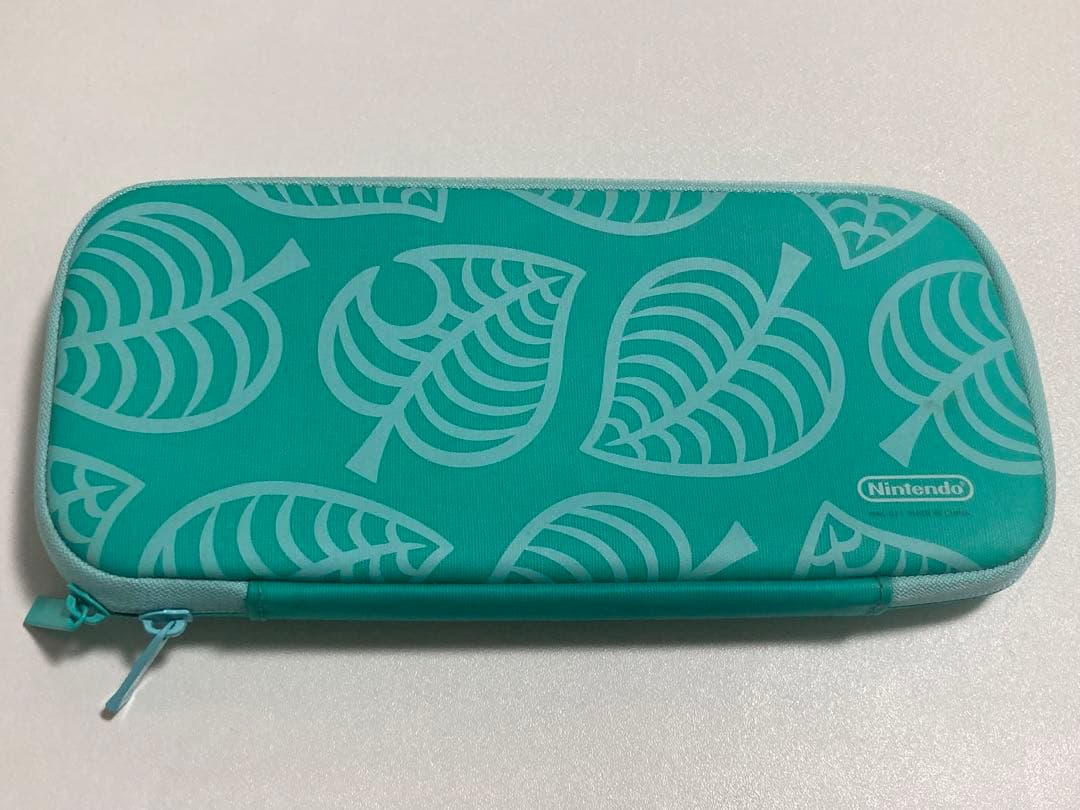 NintendoSwitchどうぶつの森本体&キャリングケースたぬきアロハ柄
