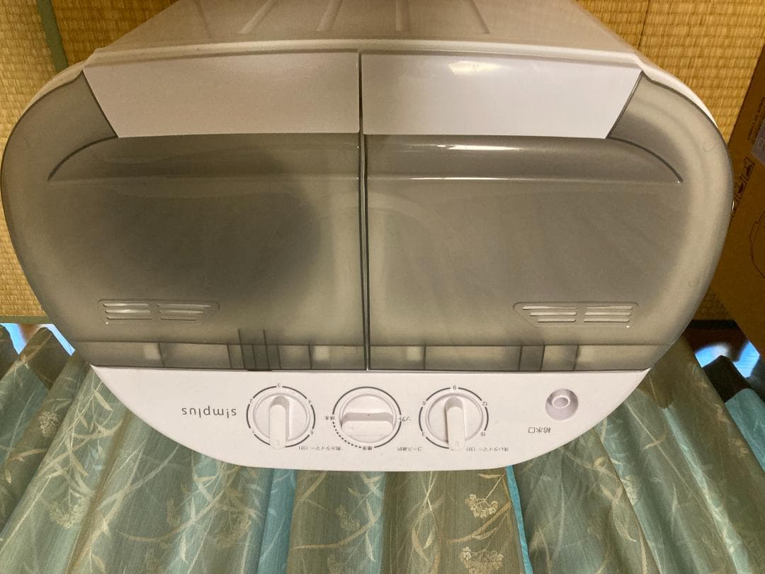 二層式洗濯機 SIMPLUS SP-NWM01 中古 ホース・説明書付