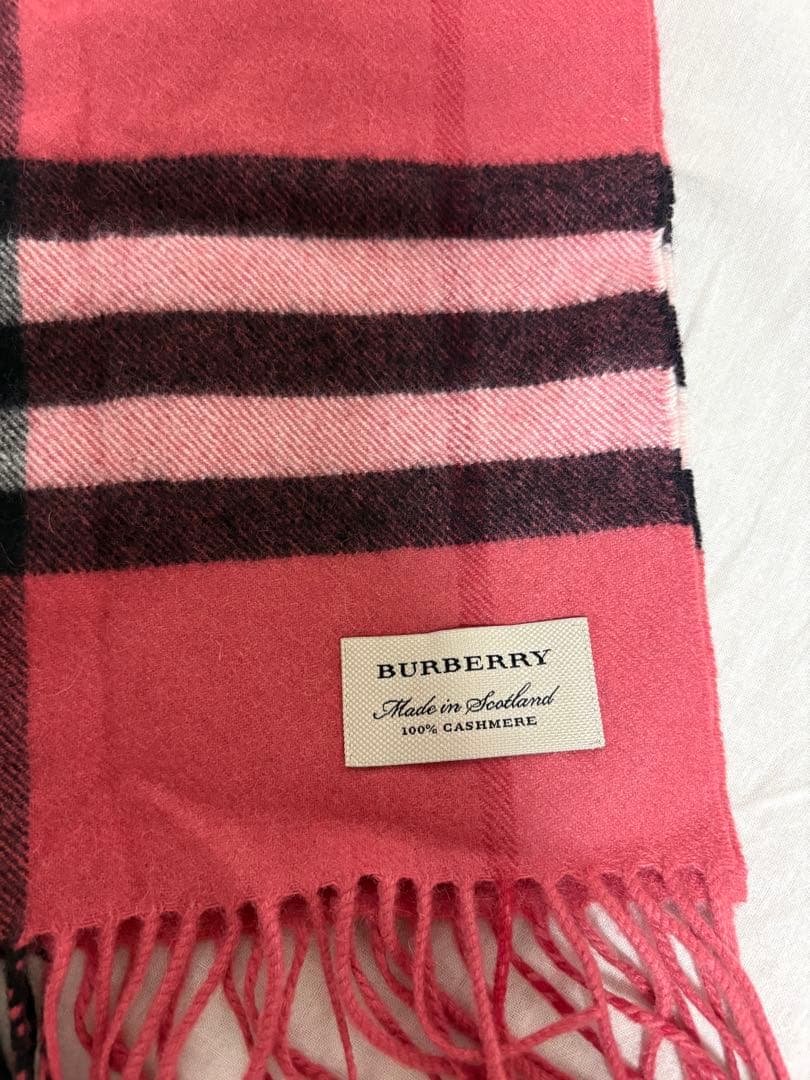 BURBERRY バーバリー カシミヤ 100%マフラー 168×30cm