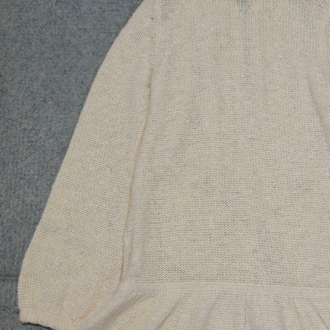 良品✨バーバリーブルーレーベル ケーブルニット　ロングカーディガン　フード付き