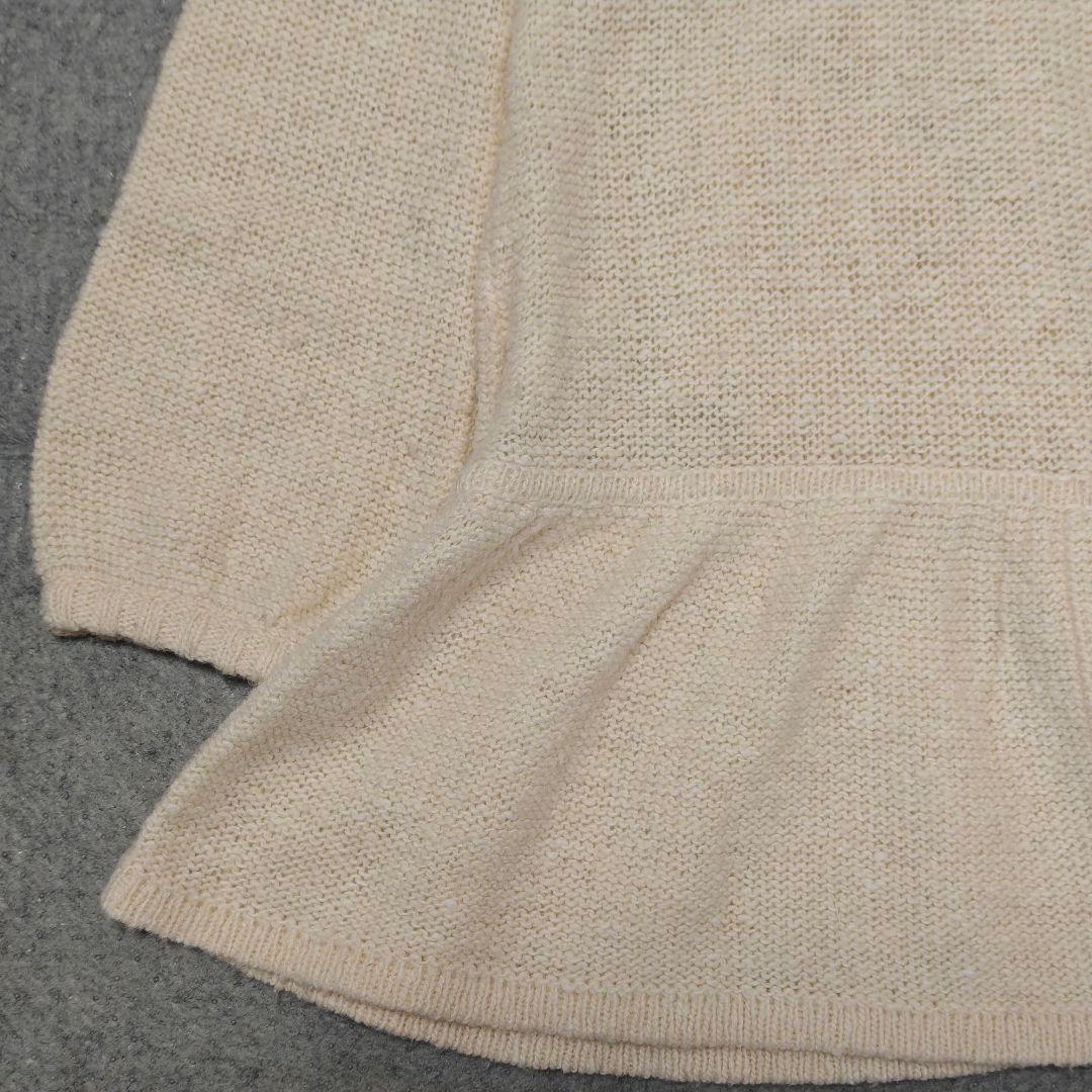 良品✨バーバリーブルーレーベル ケーブルニット　ロングカーディガン　フード付き