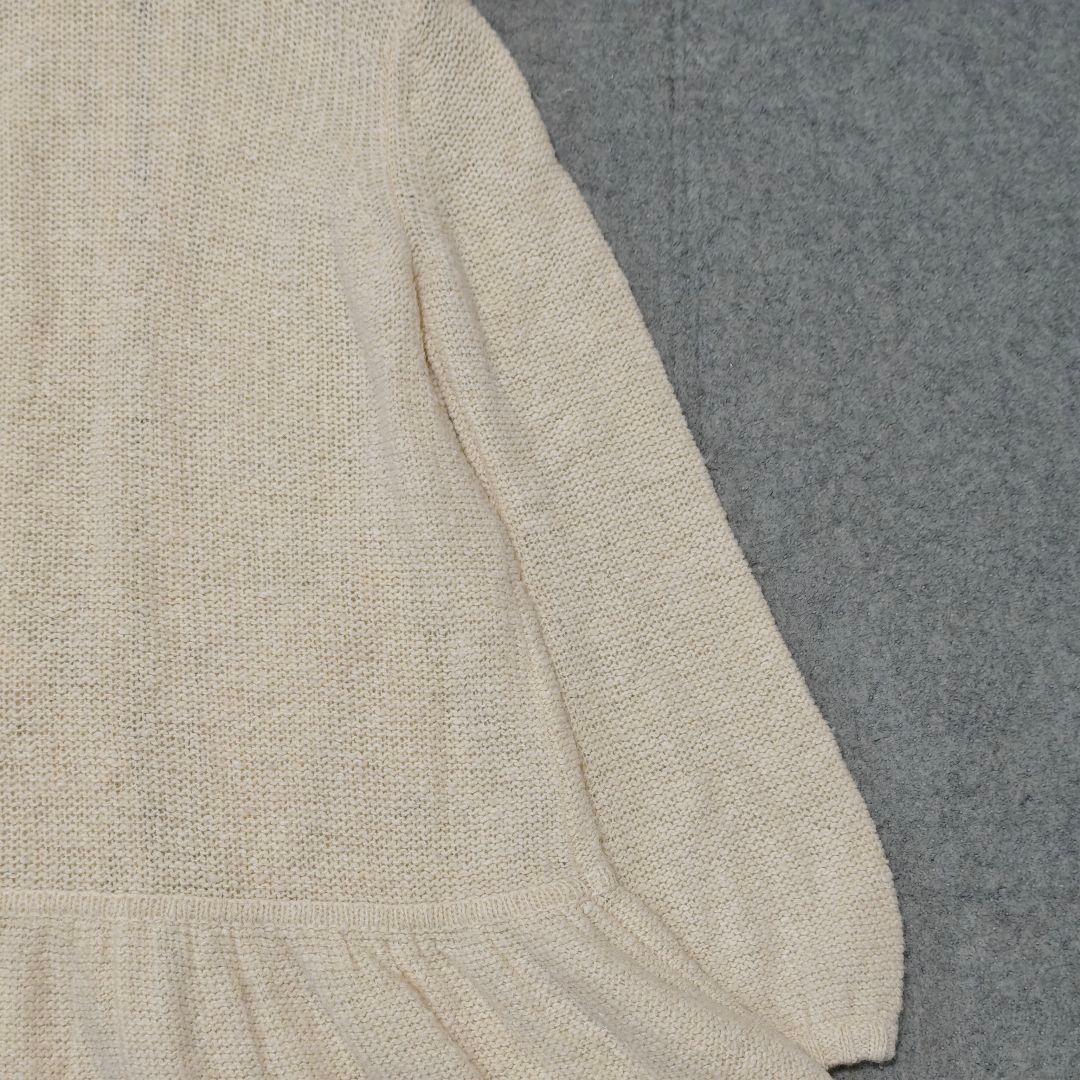 良品✨バーバリーブルーレーベル ケーブルニット　ロングカーディガン　フード付き