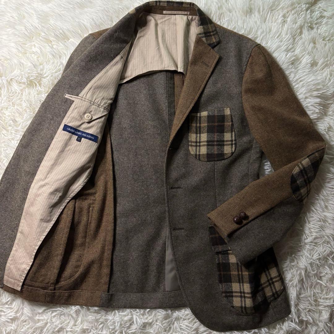 美品✨ユナイテッドアローズ グリーンレーベル クレイジーパターン テーラード S