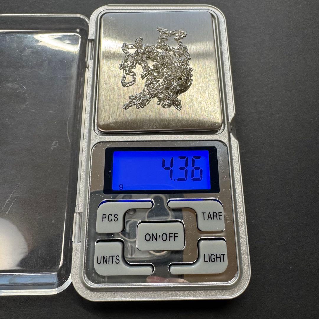 【長め 70㎝】フィガロチェーンネックレス silver925
