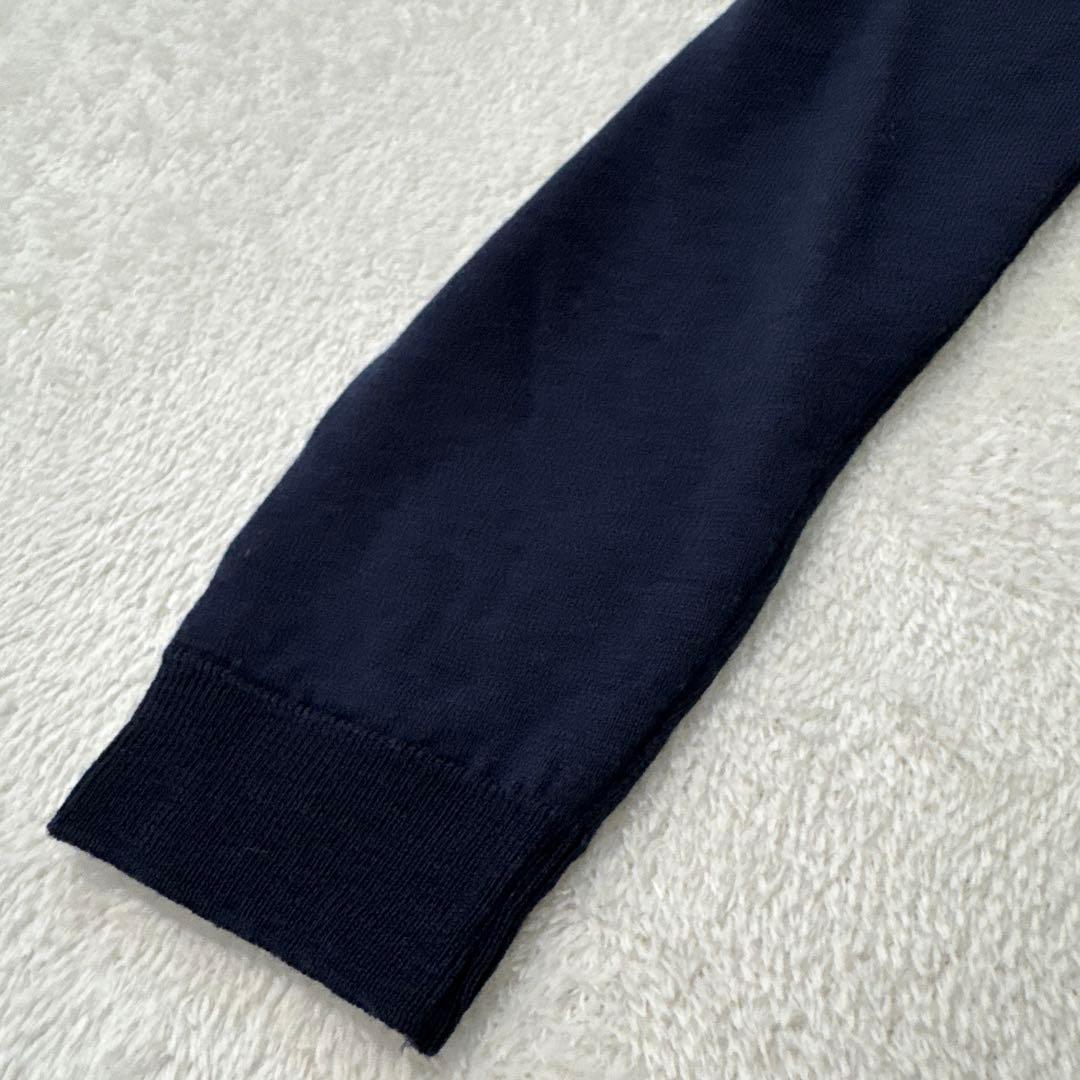 新品 フレッドペリー × ジョンスメドレー ポロシャツ 長袖 ネイビー 春夏秋