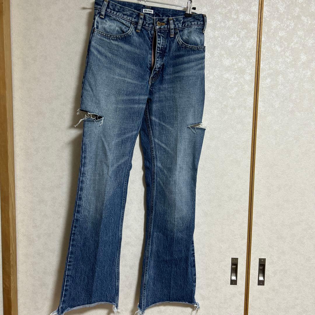 アンスクリア　INSCRIRE カットオフデニム　29