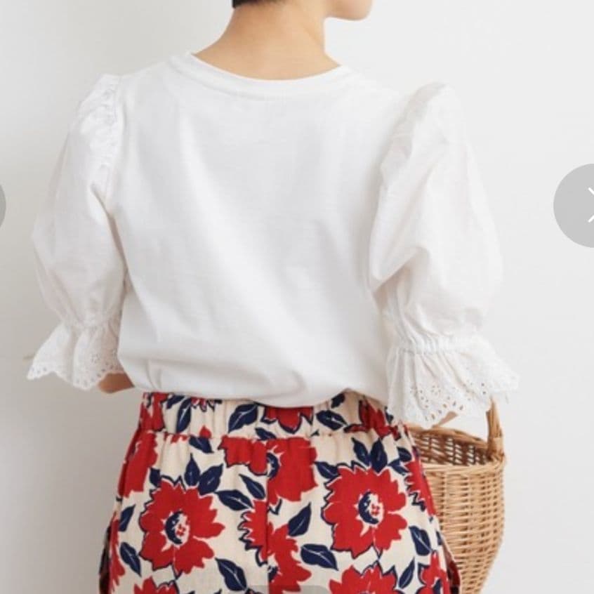 【新品】Dot＆Stripes CHILD WOMAN パフスリーブ Tシャツ