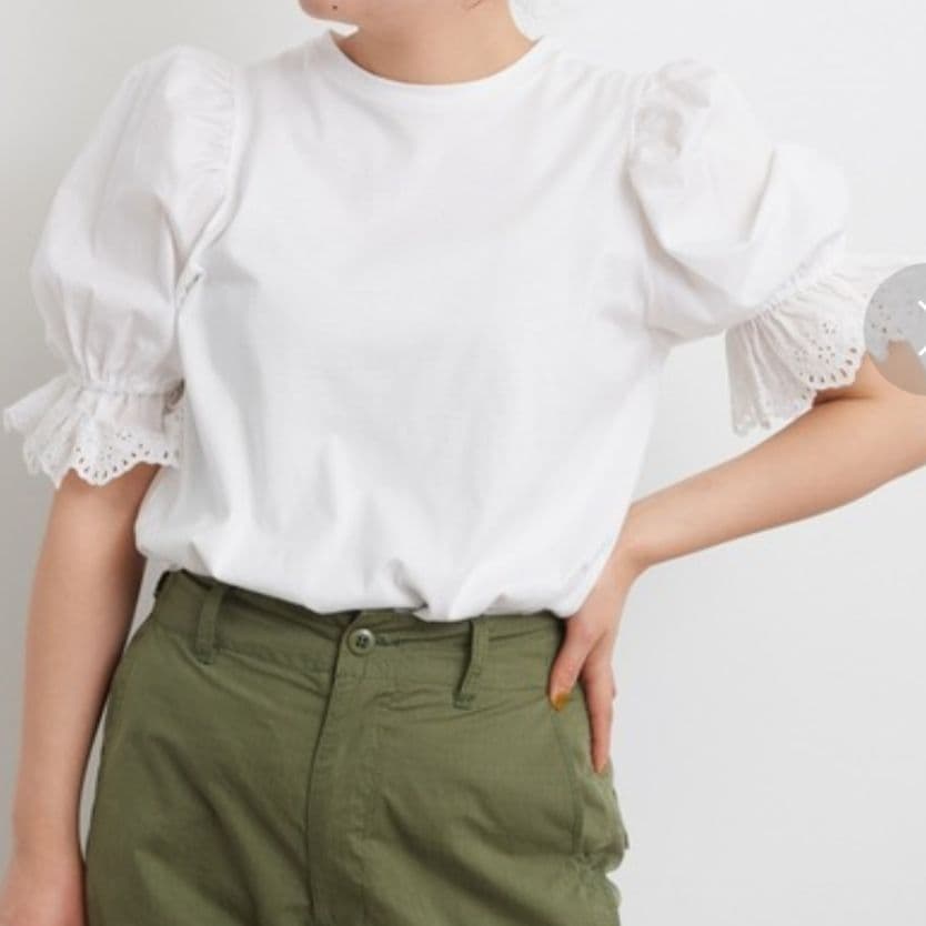【新品】Dot＆Stripes CHILD WOMAN パフスリーブ Tシャツ