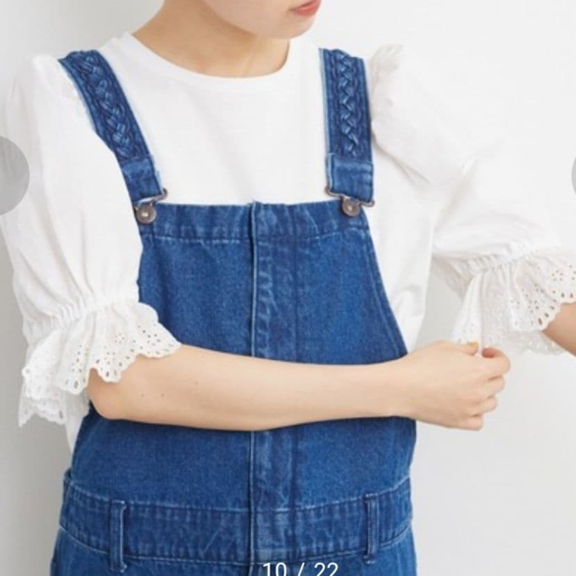 【新品】Dot＆Stripes CHILD WOMAN パフスリーブ Tシャツ