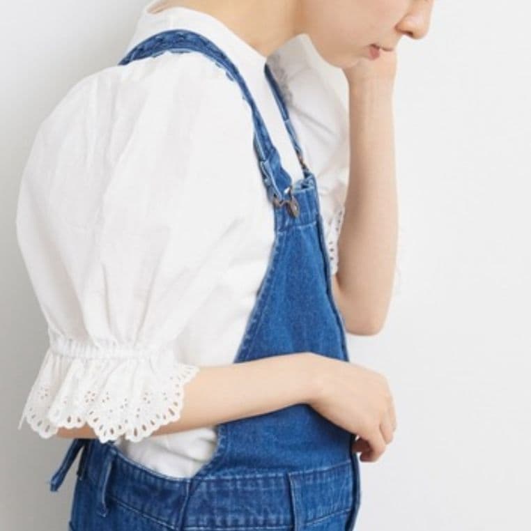 【新品】Dot＆Stripes CHILD WOMAN パフスリーブ Tシャツ