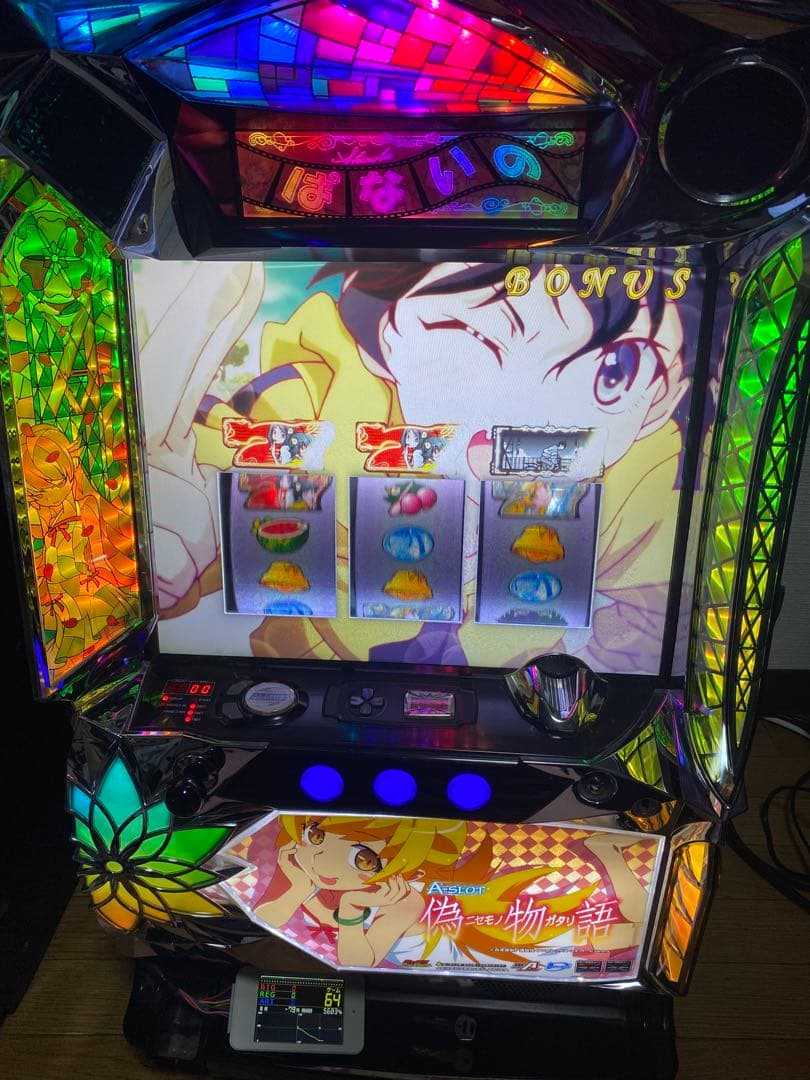 【引き取り専用 埼玉県】実機 A-SLOT 偽物語 不要機 カウンター付