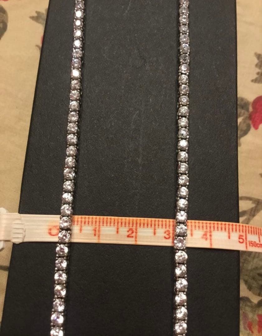 テニスチェーンネックレス 約40cm シルバー925