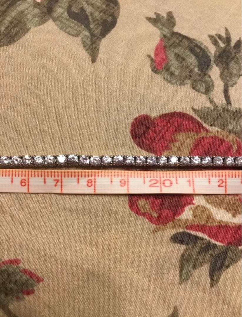 テニスチェーンネックレス 約40cm シルバー925