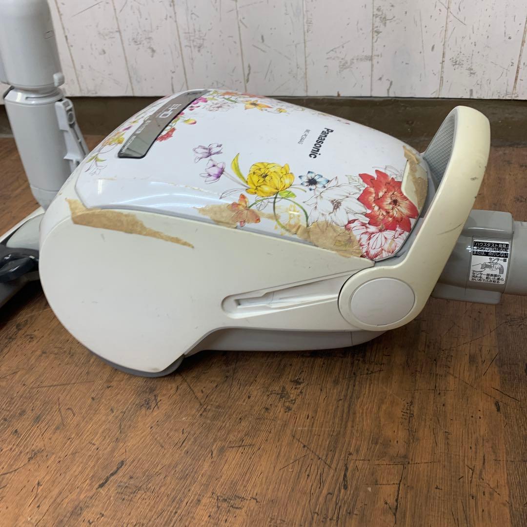 B-壁 【希少・花柄】Panasonic 紙パック式掃除機 エコナビ搭載