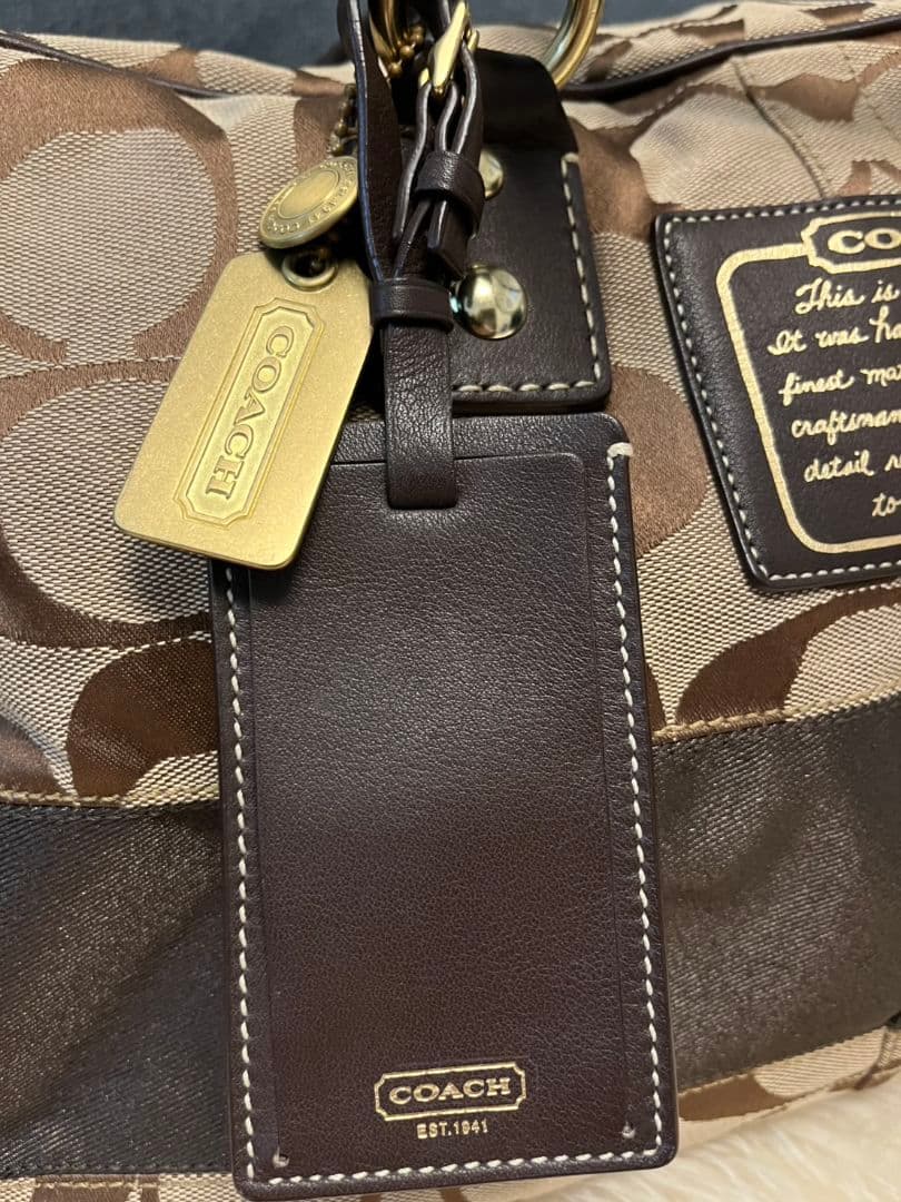 【美品】COACH ボストンバッグ ロゴ