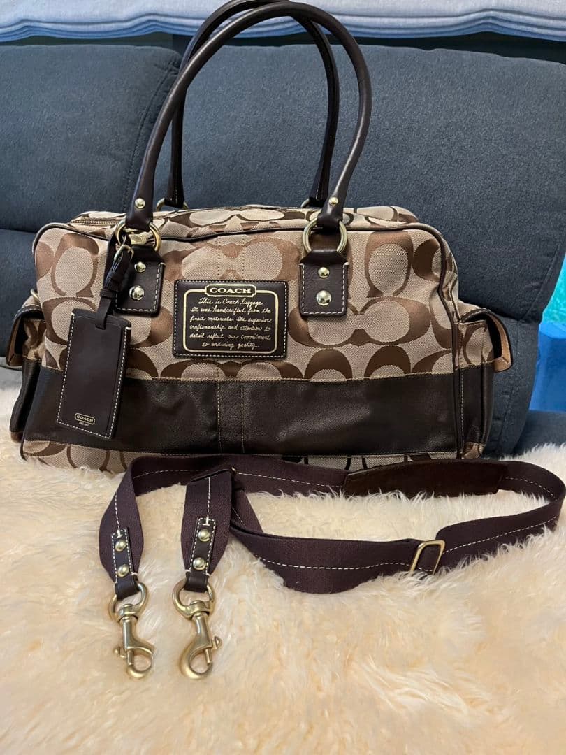 【美品】COACH ボストンバッグ ロゴ