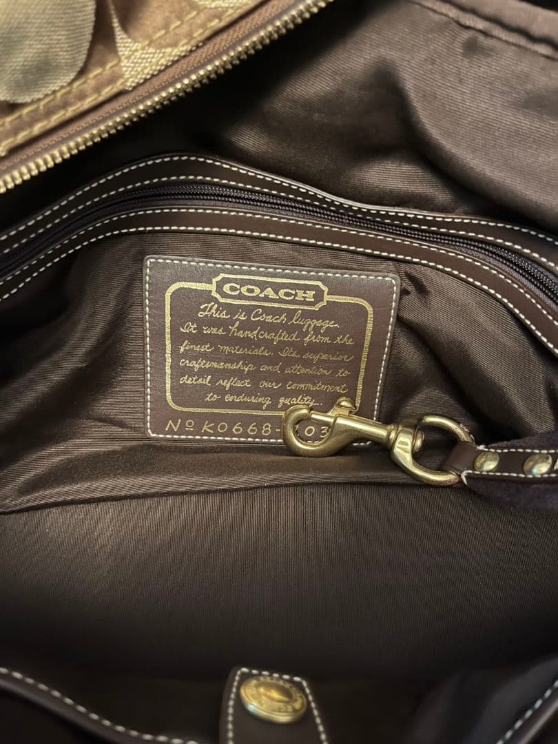 【美品】COACH ボストンバッグ ロゴ