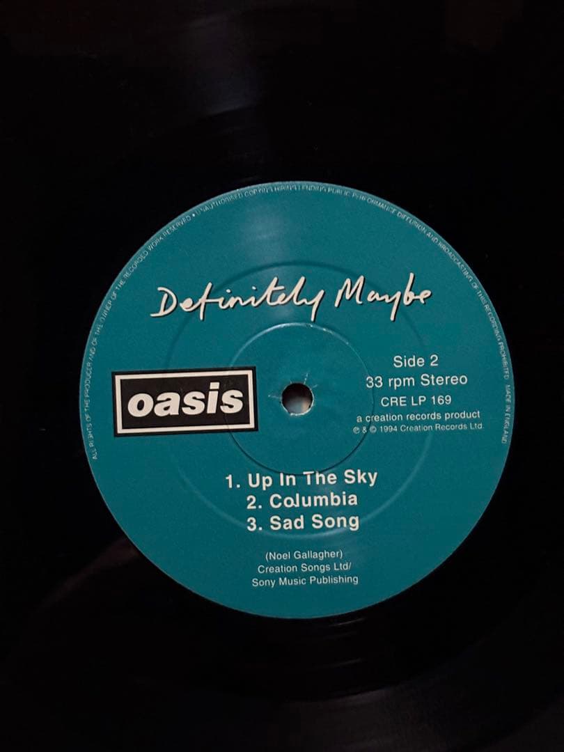 Oasis Definitely Maybe レコード UK盤　オリジナル