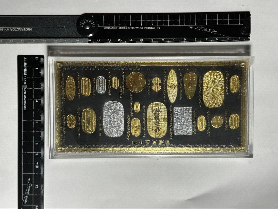 開運黄金小判 24KGP・SP-3 レプリカ写真のやつ１０個セットスタンド付き