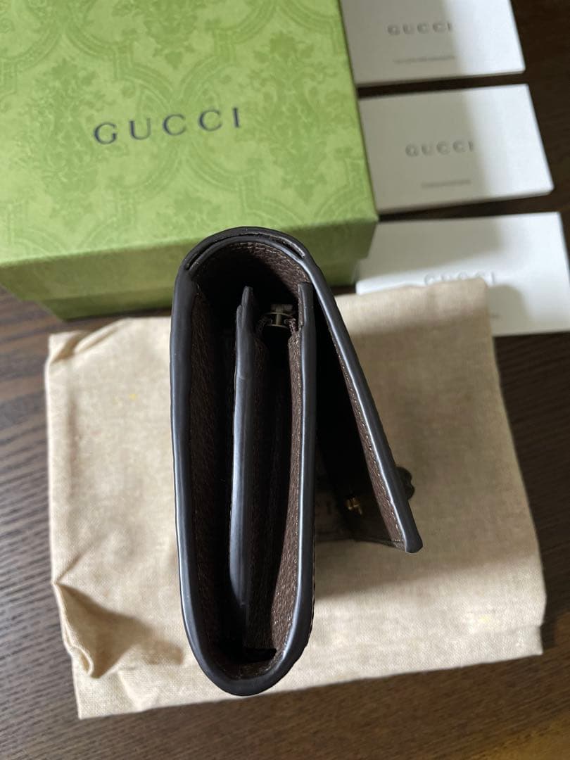 超美品★ GUCCI グッチ 658635ジャ ンボGG二つ折り