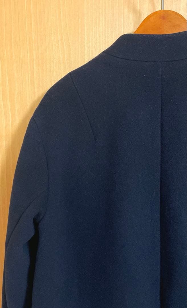 Noble定価53,900円 カシミヤ混MTRチェスターディテールVカラーコート