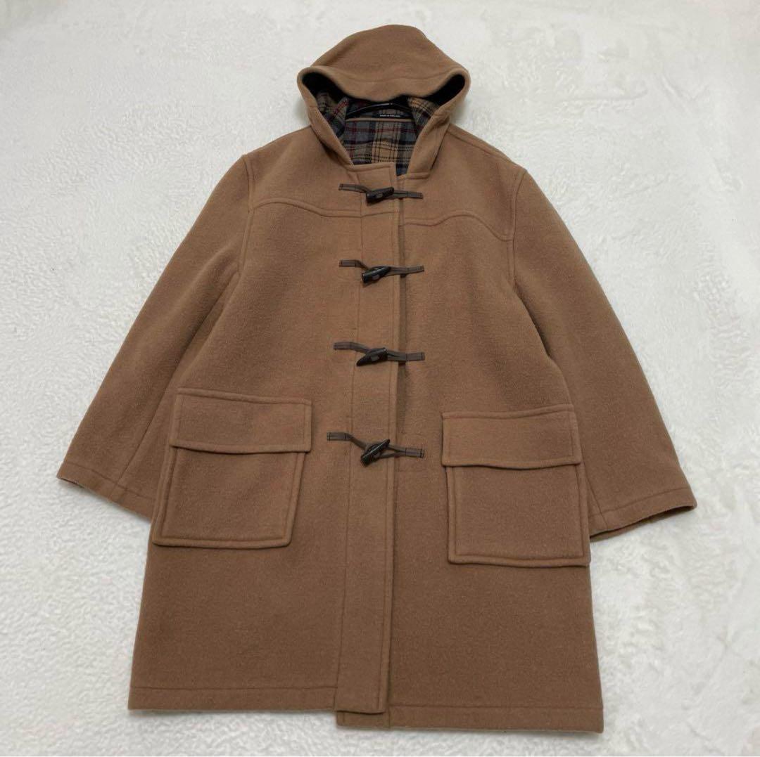 【美品】BURBERRY ノバチェック ダッフルコート 英国製 キャメル M