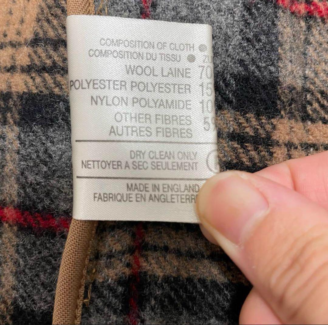 【美品】BURBERRY ノバチェック ダッフルコート 英国製 キャメル M