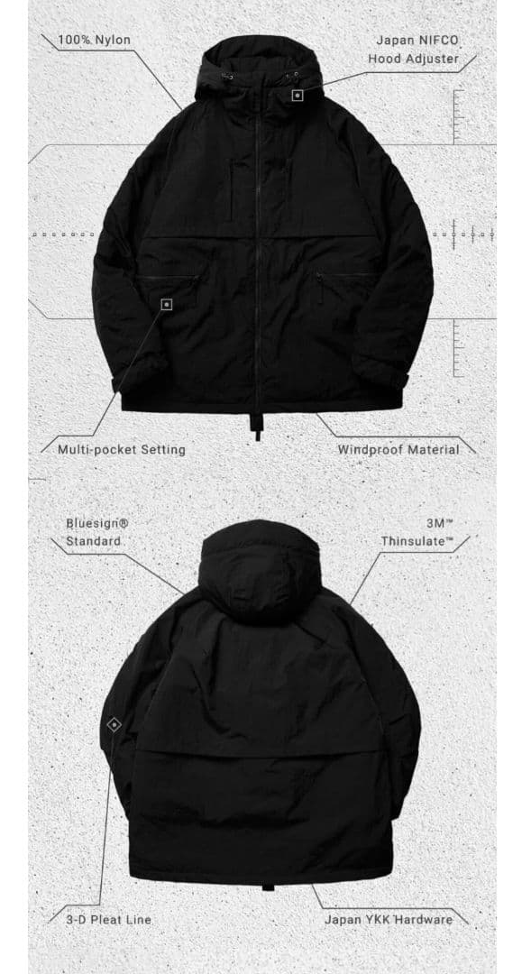 goopi made 上着 ACRONYM daiwa tightbooth