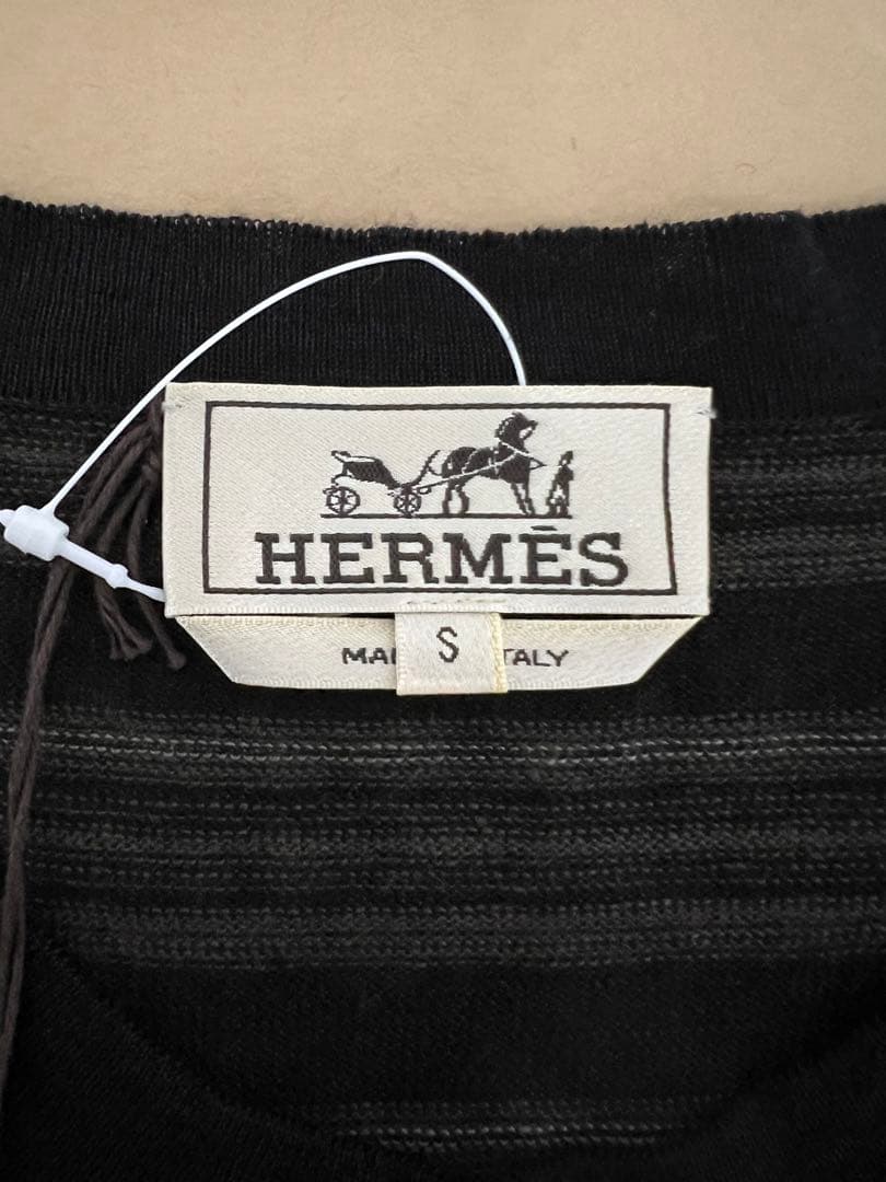 ⭐️未使用⭐️エルメス Tシャツ レイユール イレギュリエ ノワール 黒 サイズS