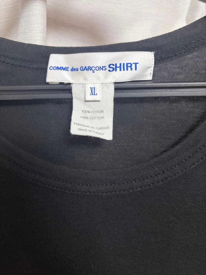 コムデギャルソンシャツ　半袖Tシャツ　XL ブラック