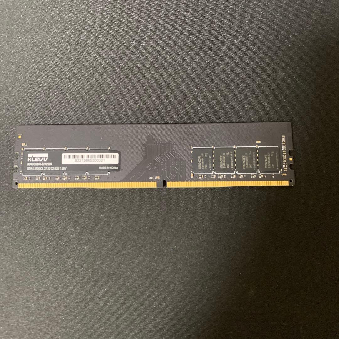 KLEVV DDR4 8GB×2 16GB メモリ 3200MHz動作未確認