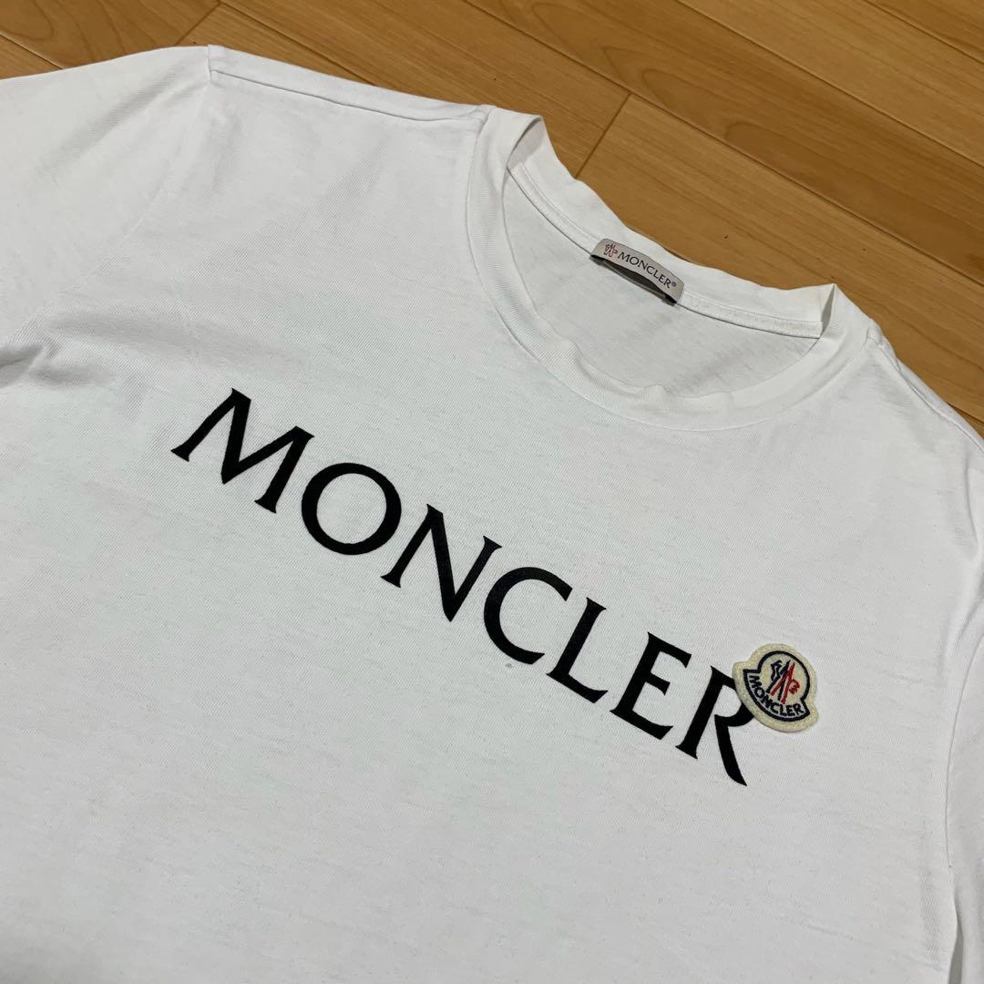 人気★ モンクレール　ロゴ　Tシャツ　ホワイト　S 国内正規品 5S30
