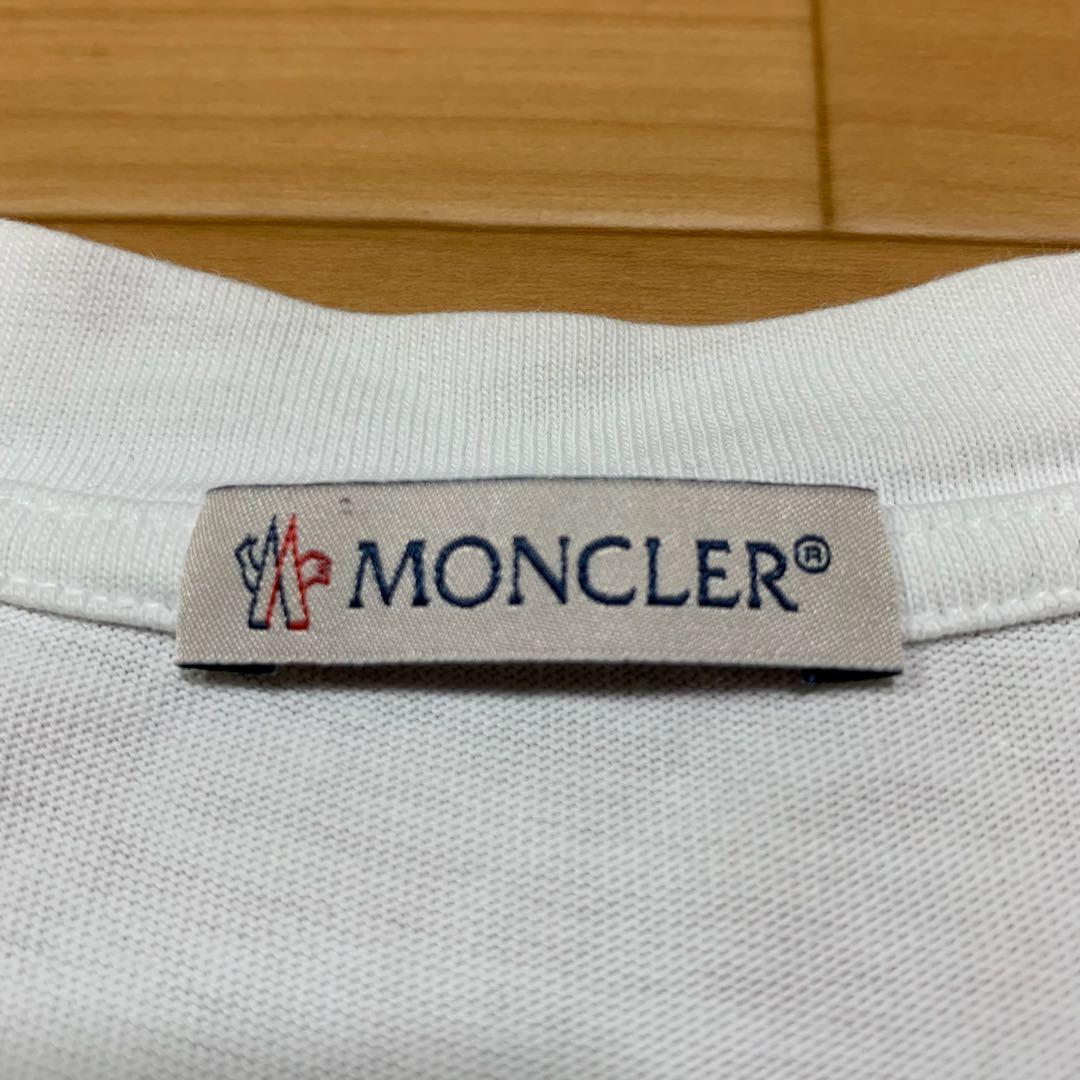 人気★ モンクレール　ロゴ　Tシャツ　ホワイト　S 国内正規品 5S30