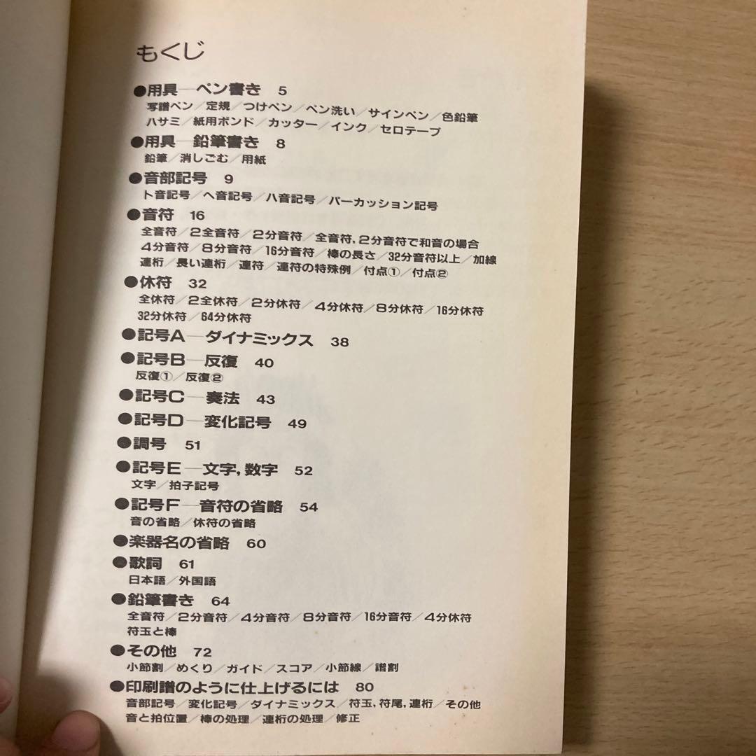 楽譜の書き方　音楽之友社