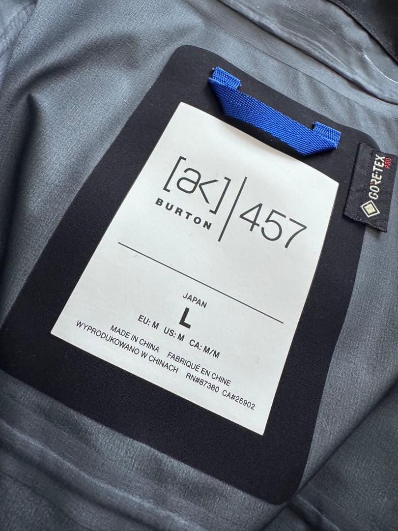 【新品】BURTON Ak457 GuideJacket 23-24