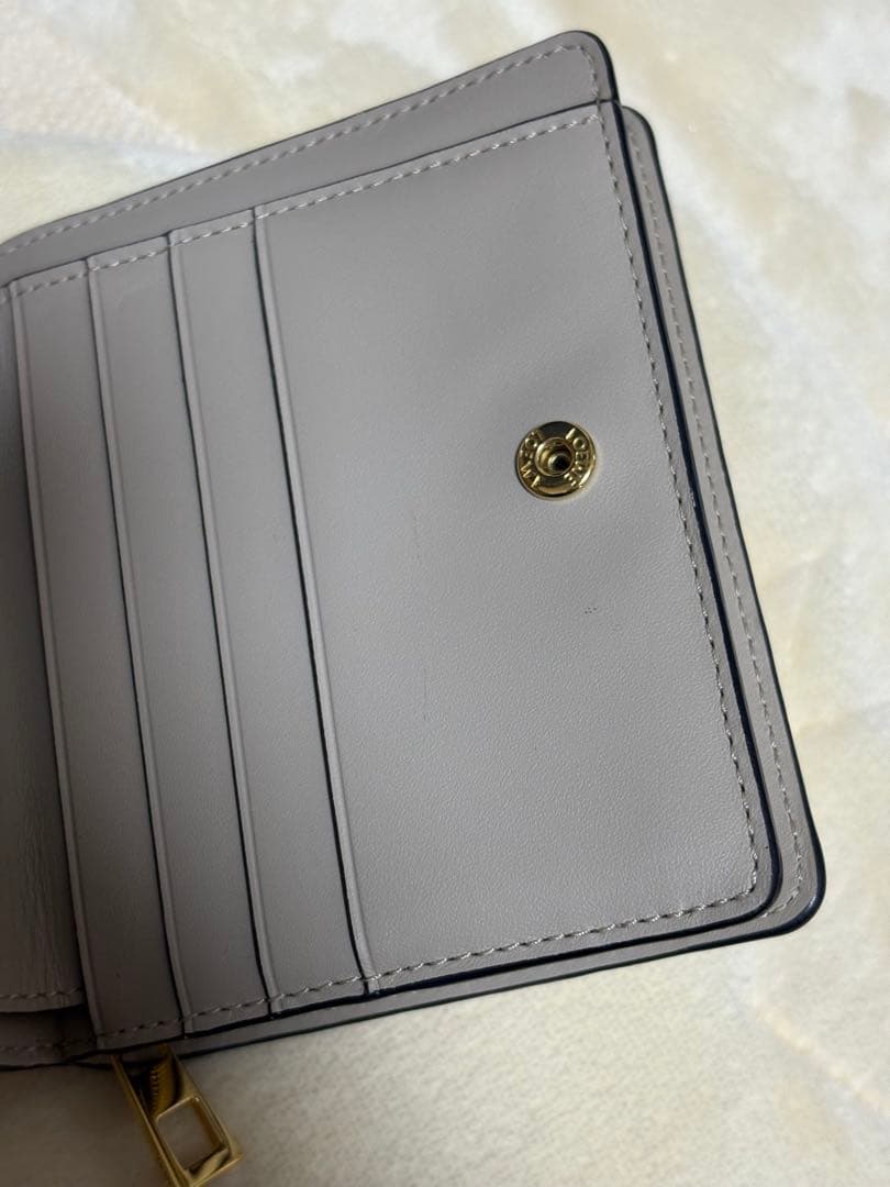 【新品同様】ロエベ　リピート　二つ折り財布　ベージュ　コンパクト財布　付属品