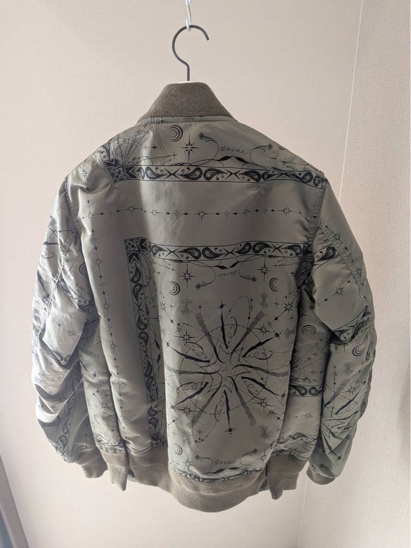ジャケット・アウター sacai Dr.woo Bandana Print BomberJacket